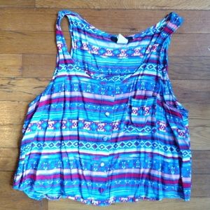 |Boho| Aztec Print Tank